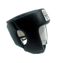 Шлем боксерский для соревнований Firepower кожзам (FPHGA2, черный)