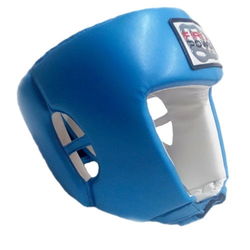 Шлем боксерский для соревнований Firepower FPHGA2 кожзам синий