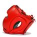 Шлем для бокса THOR 716 из натуральной кожи (716-Leather-RED, Красный)