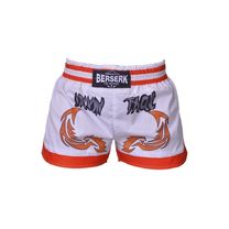 Шорты для тайского бокса Berserk Sport MUAY THAI FIGHTER white (TF8900W, Бело-Красный)