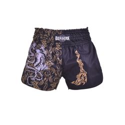 Шорты для тайского бокса Berserk Sport Muay Thai FIGHTER black (TF8900B, Черный)