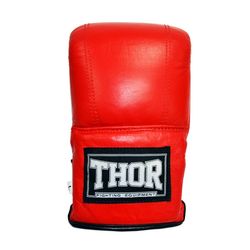 Рукавички снарядні THOR 606 з натуральної шкіри (606-Leather-RED, Червоний)