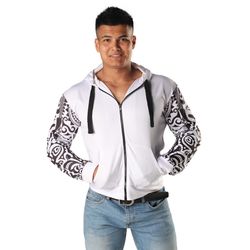 Худі спортивна Berserk Sport AFRICAN TATOO white (ST6705W, Білий)