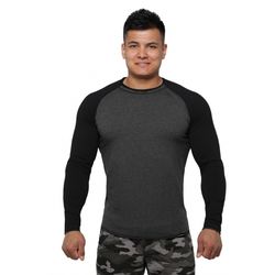 Реглан Berserk Sport Long Sleeve dark grey/black (LS1581DGB, Чорний)