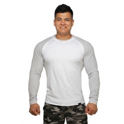 Реглан Berserk Sport Long Sleeve white/grey (LS1001LG, Біло-сірий)