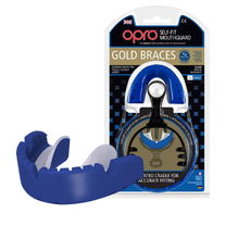 Капа OPRO Gold Braces (Blue/Pearl, 002194002)