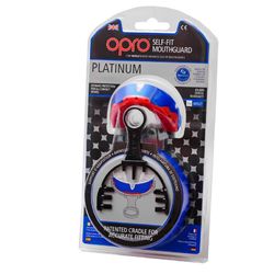 Капа OPRO Platinum (Blue/Pearl/Red, 002197001)