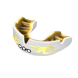 Капа OPRO Power-Fit Bling-Urban (White/Gold, 002269005)