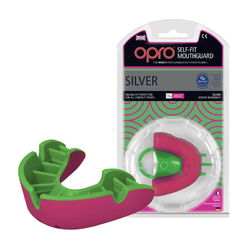 Капа OPRO Silver (Pink/Fl.Green, 002189004)