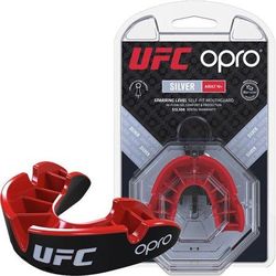 Капа OPRO Silver UFC Hologram (Black/Red, 002259002)
