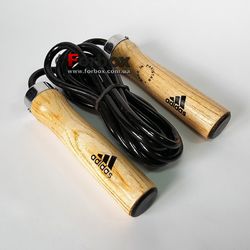 Скакалка Adidas с нейлоновым жгутом и деревянными ручками (ADIJRW02)