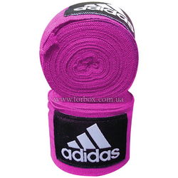 Боксерські бинти Adidas еластичні (ADIBP031, рожеві)