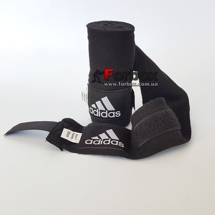 Боксерские бинты Adidas эластичные (ADIBP031, черные) купить в магазине ...