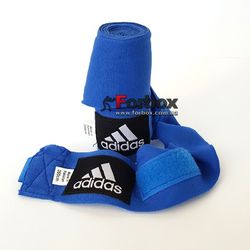 Боксерские бинты Adidas эластичные (ADIBP031, синие)