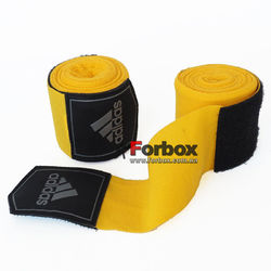 Боксерські бинти Adidas еластичні (ADIBP031, жовті)