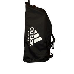 Сумка на колесах Adidas 600D Polyester с логотипом Boxing 80см*40*37см (ADIACC057B-BKWH, черно-белый)