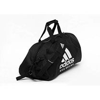 Сумка спортивная трансформер Adidas Kickboxing 62см*31см*31см (adiACC052KB-BKWH-M, черно-белый)