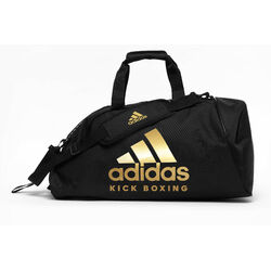 Сумка спортивная трансформер Adidas Kickboxing (ADIACC052KB-in-BKG, черно-золотой)