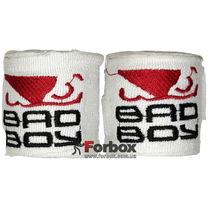 Бинты боксерские эластан Bad Boy MA-5464 (3м, белый)