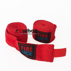 Бинты боксерские FireandIce хлопковые (BO-0001-R, красный)