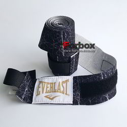 Бинти для боксу Everlast Printed Hand Wraps (P00001252, чорно-сірі)