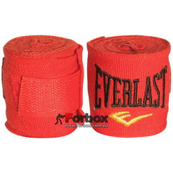 Бинты боксерские эластан Everlast MA-5465 (3м, красный)