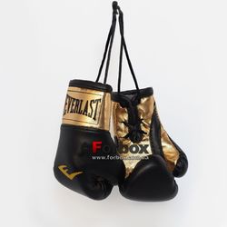 Сувенирные перчатки Everlast на шнурках для авто (1381, черно-золотые)