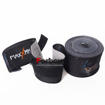 Бинти боксерські еластичні MAXXMMA (WR07-120-BK, чорні)