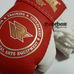 Сувенірні рукавиці на шнурках REYVEL (1510-rdwh, червоно-білі)