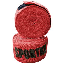 Боксерские бинты хлопок Sportko (1158-bk, красные)