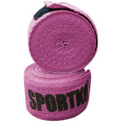 Боксерские бинты хлопок Sportko (1158-bk, розовые)