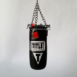 Мішок боксерський сувенірний на кільці TITLE Mini Heavy Bag (MHBKR, чорна)