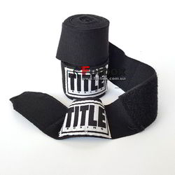 Боксерські бинти TITLE еластичні (SMHW-BK, чорні)