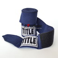 Боксерські бинти TITLE еластичні (SMHW-BL, сині)