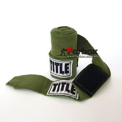 Боксерські бинти TITLE еластичні (SMHW-GN, зелені)