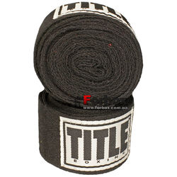 Бинти боксерські TITLE Traditional Classic Weave (TCW, чорні)