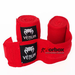 Бинты боксерские Venum эластичные (VN-023, красный)
