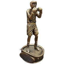 Статуэтка наградная спортивная Боксер (C-1727, золотая)