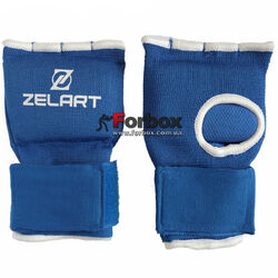 Быстрые бинт-перчатка Zelart из полиэстера (BO-3867-BL, синий)