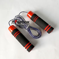 Скакалка скоростная Zelart с подшипником и PVC жгутом (FI-5103, черно-красный)