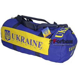 Сумка Zelart для тренировок с национальной украинской символикой (GA-5633-5, сине-желтая)