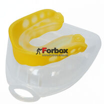 Капа боксерська однощелепна FitBox (BO-7773, світло-жовта)