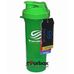 Шейкер 2х камерний для спортивного харчування Smart Shaker Slim 400+100 ml (FI-5054, зелений)