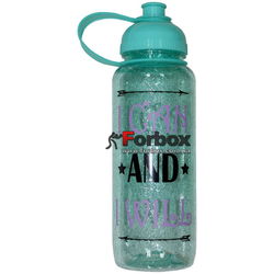 Пляшка для води спортивна Motivation 700 ml (FI-5966-3, зелено-прозора)