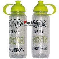 Бутылка для воды спортивная Motivation 700 ml (FI-5966-4, желто-прозрачная)