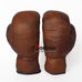 Сувенирные боксерские перчатки VINTAGE (F-0243, коричневые)