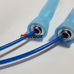Скакалка зі стальним тросом Zelart швидкісна (FI-4865, синій)