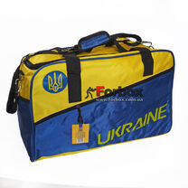 Сумка спортивная с национальной украинской символикой (GA-702, сине-желтая)