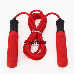 Скакалка Zelart з пластиковими ручками PVC джгутом 3.1м (FI-2550, червона)