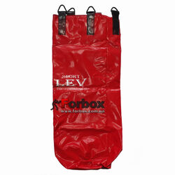 Чохол для боксерського мішка (без набивання) Lev Sport 1.2м ПВХ (тент) (LSBMC-RD, червоний)